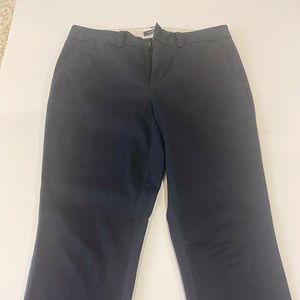 Lands End straight leg black twill pants size 4P excellent condition